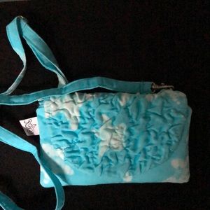 Artisan made cotton crossbody with coin purse